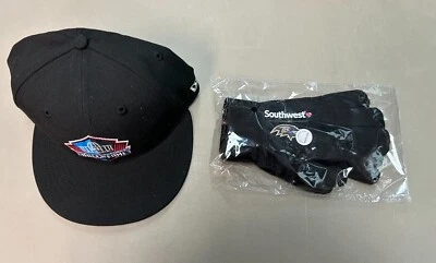 NFL Salón de la Fama Negro Salón de la Fama Sombrero New Era 59Fifty Talla 7.5 y SWA Ravens Guantes SGA Foto 1 de 4