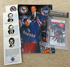 November 20th 1999 HOF Game LEAFS vs RANGERS Full Ticket & Program WAYNE GRETZKY - Picture 1 of 5