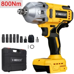 800Nm 1/2" Cordless Electric Impact Wrench For DEWALT Battery Brushless 3-IN-1 - Picture 1 of 17