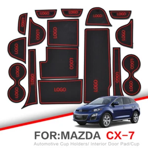 Car Gate Slot Pad Water Coaster Interior Non-slip Mats For Mazda CX-7 2006-2012 - Foto 1 di 9