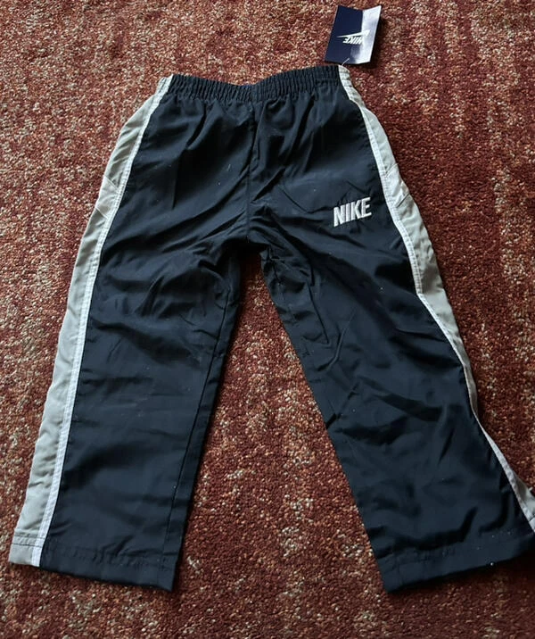 Nike Toddler Boy’s 2T Athletic Track Pants Lined Navy/Gray