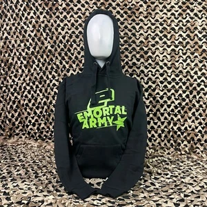 NEW Planet Eclipse Emortal Army Hooded Sweatshirt - Black - Medium - Picture 1 of 7
