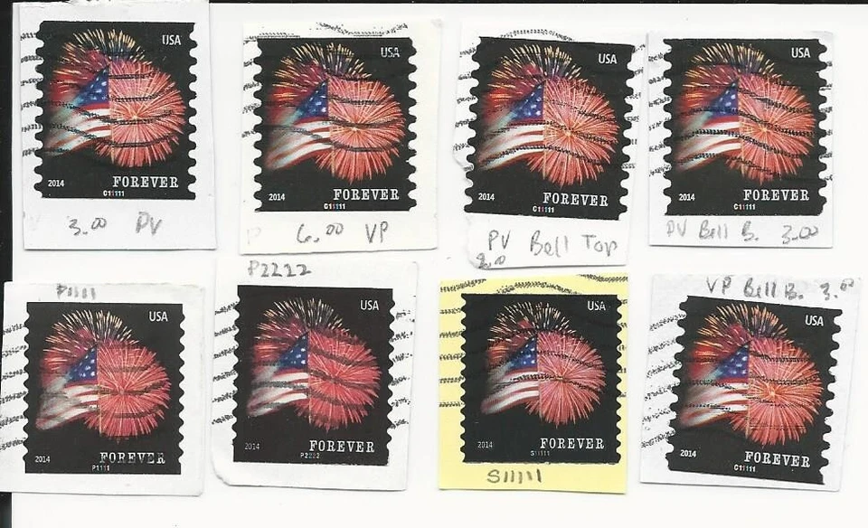 4Ever Star-Spangled Banner Sc #s 4853, 4854, 4868 Bells Top & Bottom, PV, VP #1 - Image 1 of 1