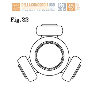 Crociera tripode 24 denti x 38,08 Diametro rullo per Renault Safrane - CR513 - Picture 1 of 3