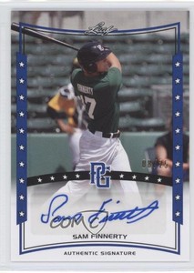2014 Leaf Perfect Game Showcase Auto Blue /25 Sam Finnerty #A-SF1 Auto