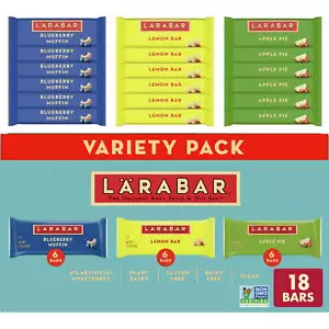 Variety Pack, Blueberry Muffin, Lemon Bar, Apple Pie, Fruit & Nut Bars, 18 ct - Picture 1 of 9