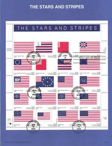#0019 Stars & Stripes Stamps MS20 #3403 Souvenir Page - Picture 1 of 1