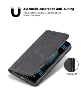 Handy Tasche Schutzhülle Book Case Flip Cover Wallet Etui Hülle Leder Magnet - Bild 1 von 13