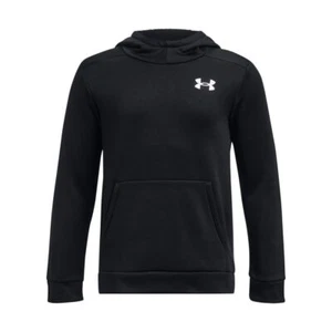 Under Armour boys Armour Fleece Graphic Hoodie, (001) Black / / White, Small - Picture 1 of 1