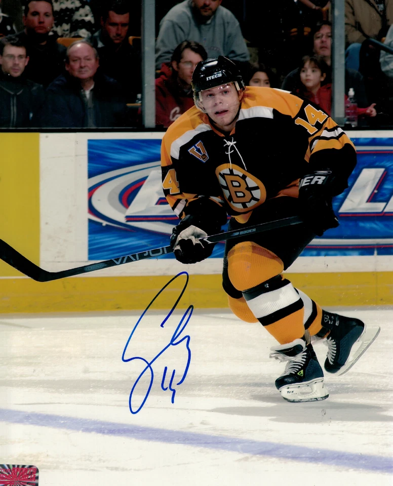 Foto autógrafa firmada por Sergei Samsonov Boston Bruins 8x10 certificado de autenticidad Foto 1 de 1