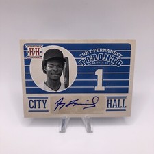 Tony Fernandez 2013 Panini Hometown Heroes City Hall Auto
