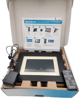Pandigital 7" Digital Photo Frame With Remote Black Frame & White Matte - Image 1 of 4
