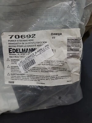 Edelmann 70692 Power Steering Hose Assly FITS 1970 Ford Fairlane & Others - Image 1 of 4