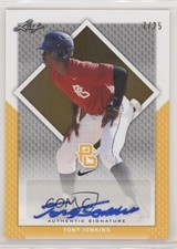 2016 Leaf Perfect Game National Showcase Yellow /25 Tony Jenkins #BA-112 Auto