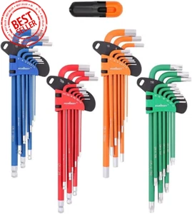 HORUSDY 36pc Allen Key Set – Ball-End, Torx, Metric/Imperial, Extra Long Arm - Picture 1 of 12