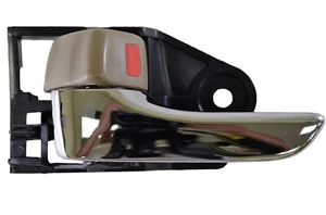 for Toyota Inner Interior Inside Door Handle Beige Chrome Lever Left Driver Side - Picture 1 of 2