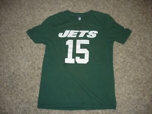 NFL New York Jets t-shirt jersey #15 Brandon Marshall youth football M 10/12