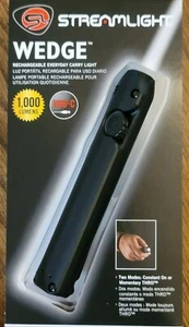 New Streamlight Rechargeable "Wedge" Pocket Light, 1,000 Lumens, Black #88810 - Picture 1 of 4