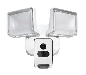 FREECAM L810E A1 FLOODLIGHT CAM HD 1080P SECURITY CAMERA WHITE WIDE ANGLE MOTION - Picture 1 of 7