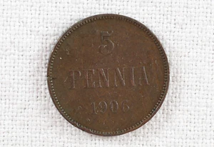 Finnische 5 Pennia Münze 1906 - Bild 1 von 2