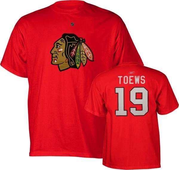 NHL T-Shirt Chicago Blackhawks Jonathan Toews Trikot Jersey Eishockey