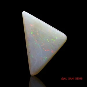 2.00 Cts Fire Opal Meditation Pendant Making Trillion Cabochon Natural 14x9x3 mm - Picture 1 of 11