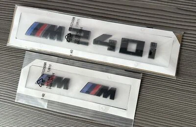 Insignia BMW M240i negra brillante Plus 2X insignias de ala M negras brillantes 🇬🇧 Foto 1 de 3
