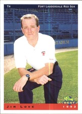 1993 Fort Lauderdale Red Sox Classic/Best #30 Jim Love TR/Checklist