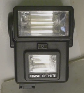 Flash directionnel ET manuel pour appareil photo 3D Nimslo Opti-Lite à montage sur chaussure - TESTÉ - Photo 1/12