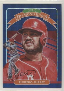2020 Donruss Optic Diamond Kings FOTL Pandora Blue Prizm /99 Eugenio Suarez #4