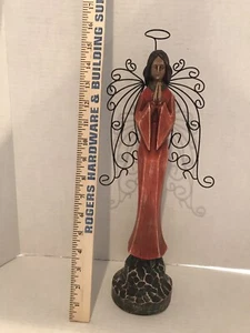 southern living at home santos angel. wood 15 1/2 tall. Beautiful - Picture 1 of 4