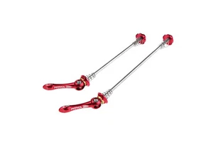 MOWA Road Cyclocross Gravel Bicycle Bike Quick Release Titanium Skewer Set Red - Picture 1 of 6
