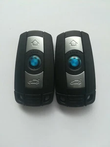 Qty(2) carcasa llave remota para 2006-2013 BMW 3 5 5 6 X5 X6 M3 M5 E70 E71 KR55WK49147 - Imagen 1 de 4