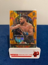 Javid Basharat 2023 Panini Select UFC Concourse Orange Flash Prizm SP RC #26