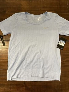 Nike Womens Infinite Running Top Shirt - BV3913-436 medium light/baby blue - Picture 1 of 3