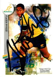 Signed 2003 WALLABIES Rugby Union Card STEVE KEFU - Picture 1 of 2