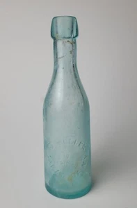 ANTIKE R. WELLER FLASCHE GEPRÄGT BLOB SODA 176 SPRING ST. SARATOGA SPRINGS N.Y. - Bild 1 von 11