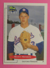 1991 Classic Best, Gastonia Rangers - MICKY HENSON