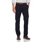 Mens EX-Branded Stretch Chino Trousers Summer Cotton Regular Straight Leg Pants