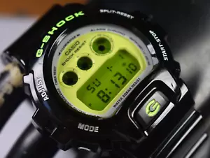 Casio DW6900CS-1 (1289) Green Crazy Colors Men's Watch NEW BATTERY! - Picture 1 of 8