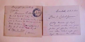 GERMANY FRANCE POW COVER WITH LETTER 1919 - Picture 1 of 1