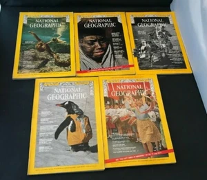 Lot of 5 National Geographic Magazines 1971 - Picture 1 of 1