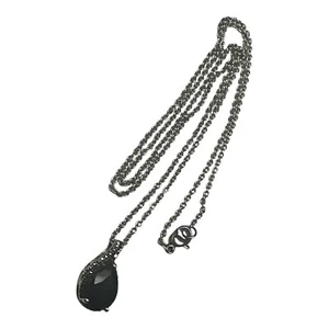 925 sterling silver black onyx necklace - Picture 1 of 5