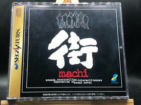 Sound Novel Machi w/spine (sega saturn,1998) from japan 