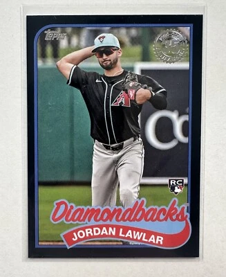 2024 Topps Update Jordan Lawlar RC 1989 Black /299 35th Anniversary - Image 1 of 2