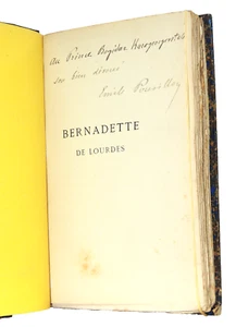 Envoi E. Pouvillon au Prince Bojidar Karageorgevitch.  Bernadette de Lourdes - Picture 1 of 6