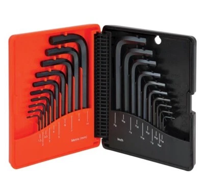 20 Piece Short Arm Hex Key Set, Both SAE and Metric, Proferred T36001 - Image 1 of 2
