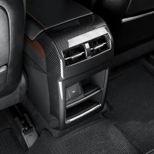 Carbon Fibre ABS Rear AC Air Vent Outlet Frame Cover Trim for Ssangyong Torres - Picture 1 of 6