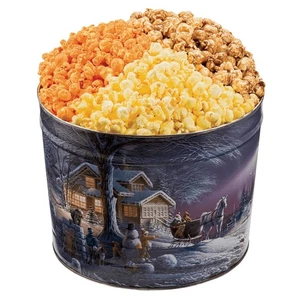 Popcorn Geschenkset Dose mit Cheddar, Butter und Karamell Popcorn - Urlaubsessen... - Bild 1 von 1