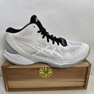 ASICS Sky Elite FF MT 2 White Pure Silver Volleyball Shoes Men's Size 11.5 - Picture 1 of 9